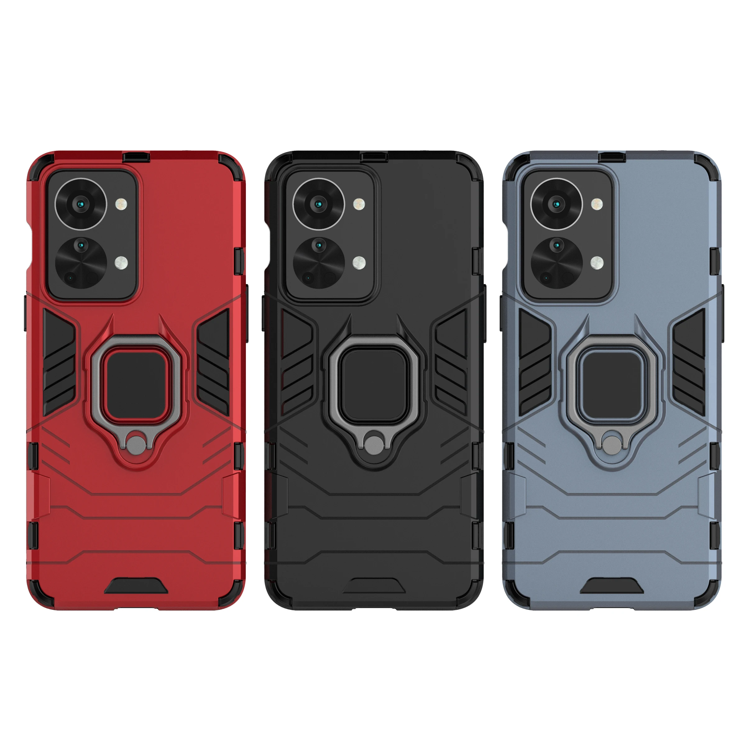 For ONEPLUS NORD 2T 5G  Case Shockproof Magnetic Ring Stand Cover