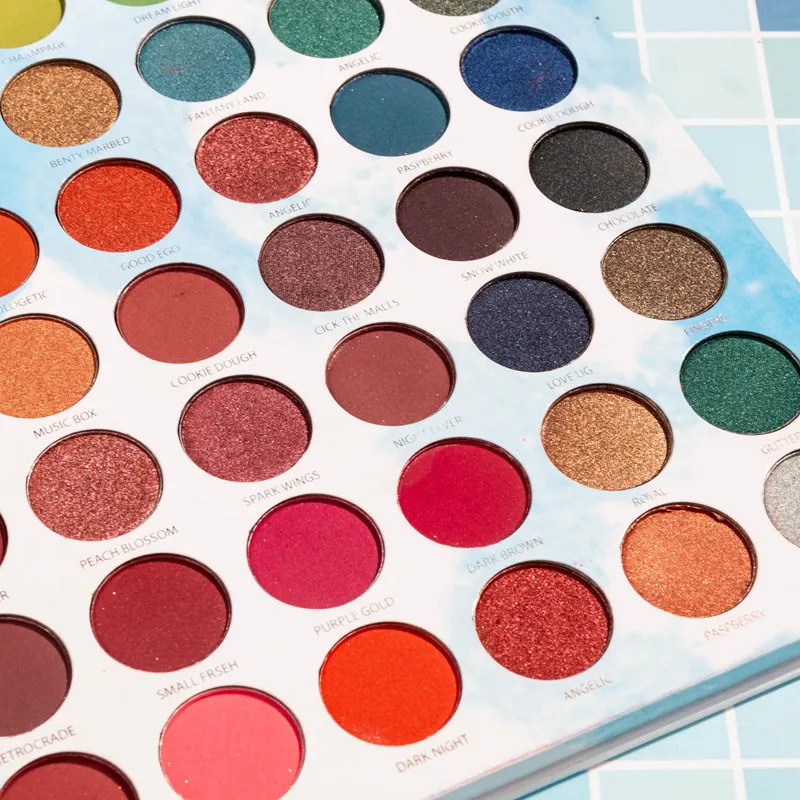 
 OEM Лидер продаж косметика оптом 63 Цвета мерцающие и сияющие макияж тени для век Палитра частная марка тени для век  