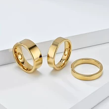 14K 18K 24K Gold Ring Jewelry Price Gold Plated Wedding Bands Eternity Ring for His Her Couple Rings Gold Wedding Jewelry
