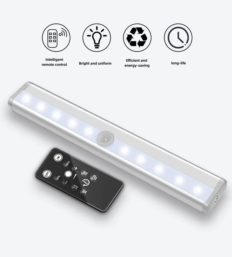 Luz Led Adhesiva Luz Nocturna LED Con Sensor De Movimiento, Paquete De 2, Luz Nocturna Led Con Sensor De Movimiento Paquete 2 Luz Adhesiva Luces Pared Armario Escalera Activada Por Movimiento Para