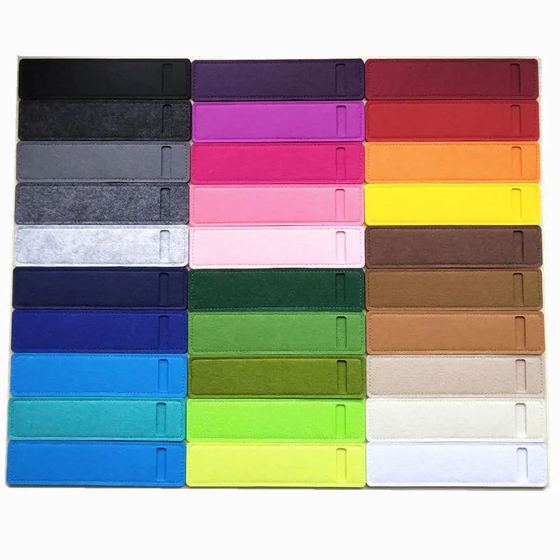 Felt Mini Pocket Protector for Pen Custom Stamp Printing Logo Single Pen Case Bag Sleeve Pouch Holder