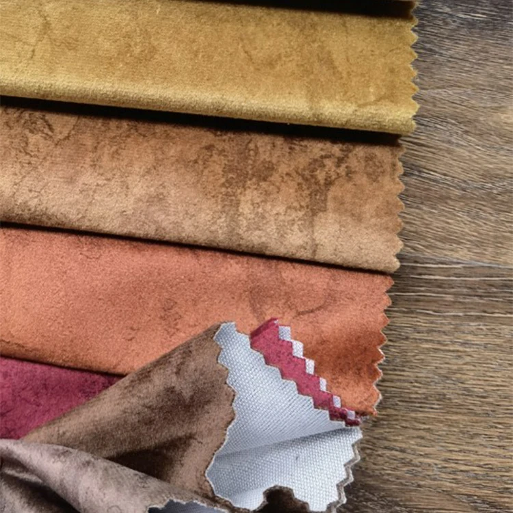 Custom Style Polyester Upholstery Velour Velvet Fabric for Car/Sofa/Garment