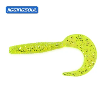 15pcs/bag 30pcs/bottle of Shrimp Scent, Dual Color Threaded Rolled Tail Lure Fishing Soft Insect Bait – Soft Lure – view 3
