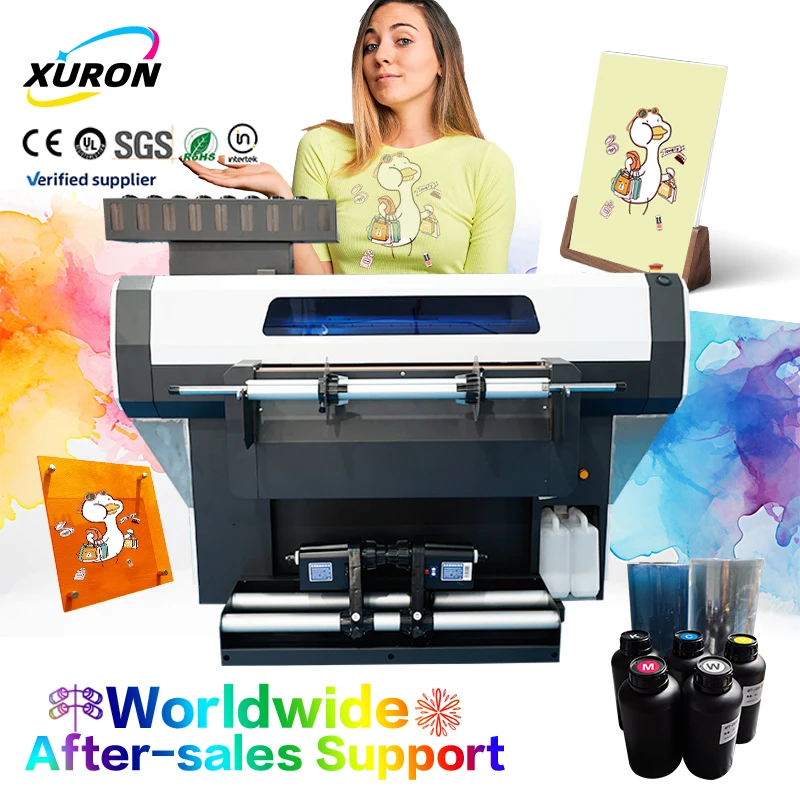 HighContrast Fully Automatic UV DTF Printer Vivid Image Manufacturing Vendor New Condition Multifunctional 300mm 600mm Print