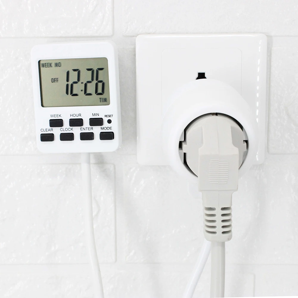 Digital Timer Extension Cord Switch Timing Socket with Programmable Setting of Time
