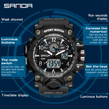 Sanda 742 hot sale watch instructions