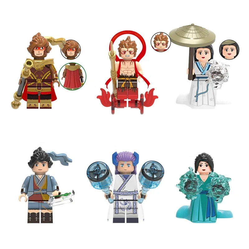 Chinese Cartoon Fairy Tale Mini Action Figure Sun Wukong Na Zha Ao Bing Bai Suzhen Snake Movie Building Blocks Model Bricks Toys Buy Chinese Cartoon Fairy Tale Mini Action Figures X0274 Product On