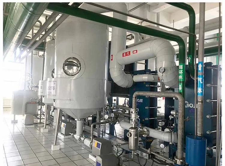 Two sets of multi-effect citric acid plate evaporation system Two sets of multi-effect citric acid plate evaporation system