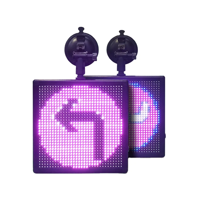 Full Smile Face Car Display Led Display Car Led Sign Car Window