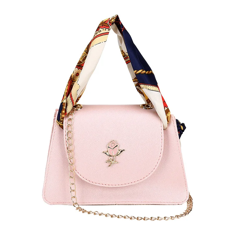 Wholesale Foreign Trade Silk Scarf Handbag 2021 Korean Fashion Mobile Phone  Bag Rose Shoulder Mini Bag From m.