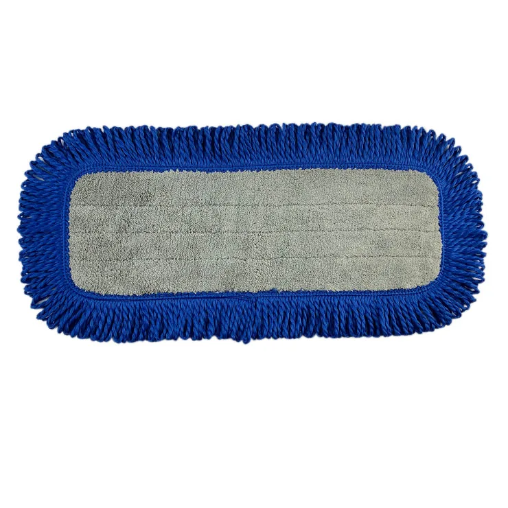 18 Fringe Hook-and-loop Dust Mop Microfiber Mop Pad Back 18