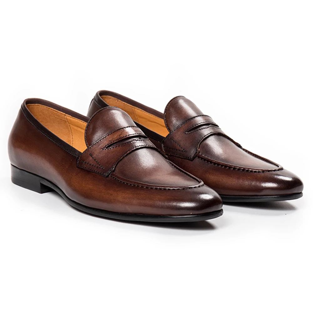 Classy Comfortable Handmade Durable Slip-on Genuine Leather Loafer ...