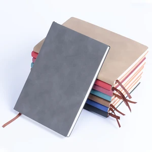 Minimalist Custom Leather Office Notebook Printed Style with Colorful Paper Portable Journaling School Notebook for Travel