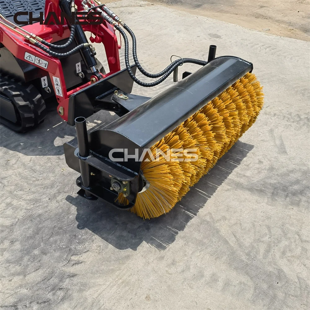 Mini Skid Steer Loader Sweeper Angle Broom Collection with Motor and Bearing Core Components on Sale Sweeping Tools