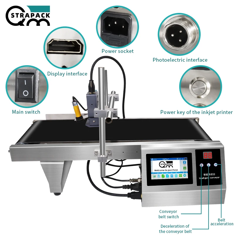 Production Line Automatic Expiry Date Printing Coding Ink Jet Machine Online Thermal Inkjet Printer for Bottle Cap