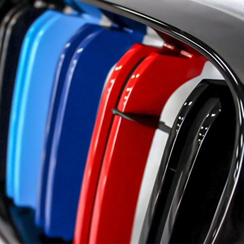 工場MカラフルダブルスラットライングリルBMW X5 X6バンパーグリルABS