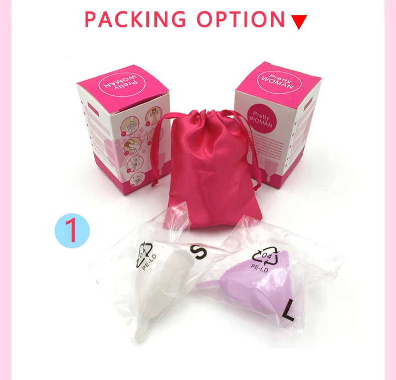 Wholesale Feminine Hygienic Lady Menstruation Period Collapsible safe Free Sample Silicone Medical Menstrual Cup
