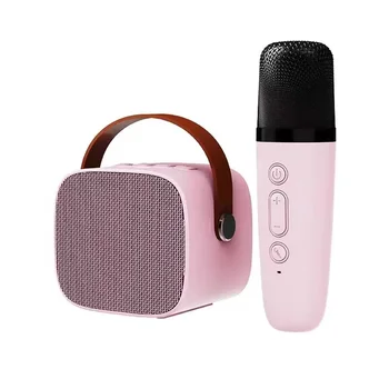 2024 Hot Sale Music Bluetooth Small Speaker with Microphone Mini Karaoke Player Wireless smart Speaker Sound Equipment
