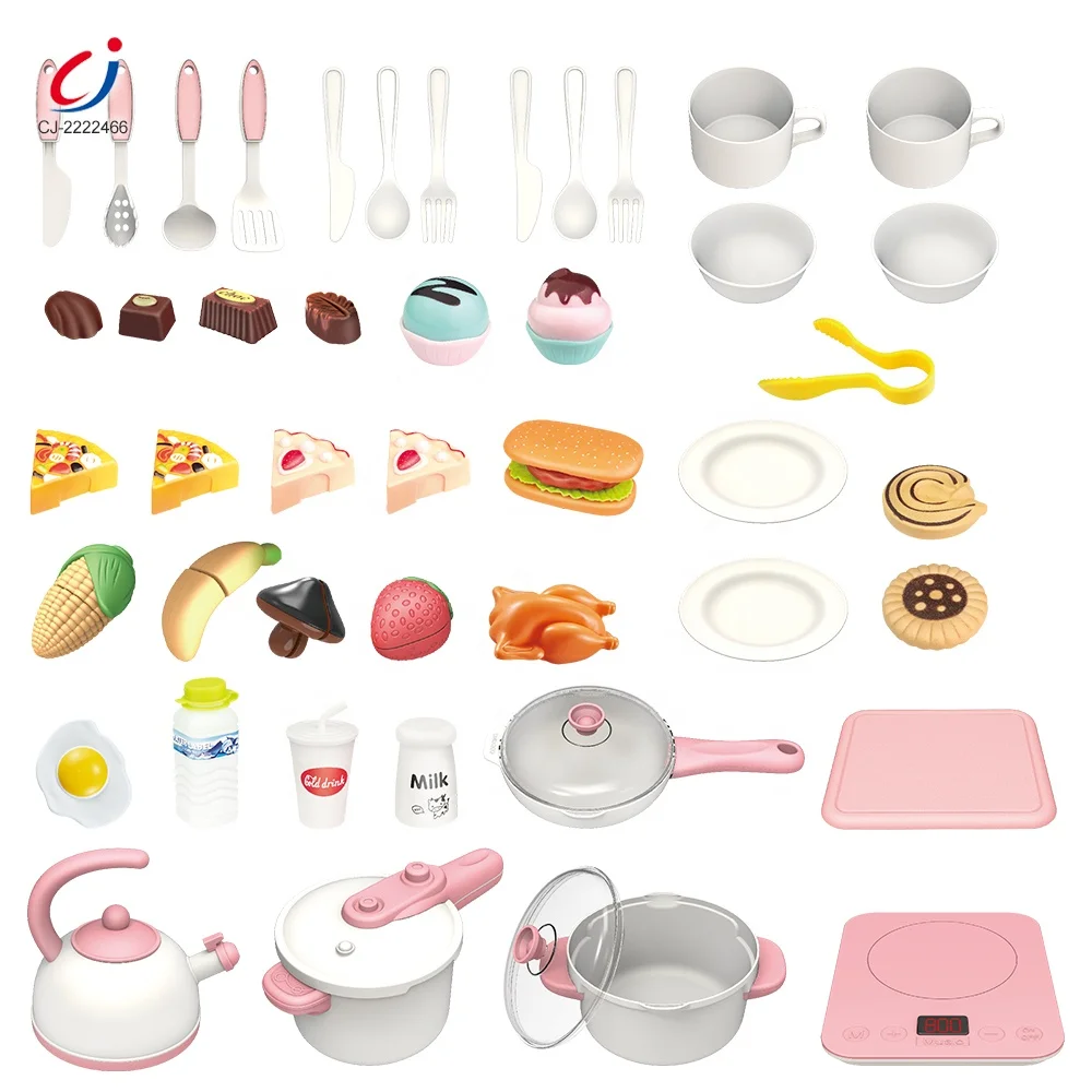 Кухонный набор розового цвета для девочек новые игрушки сенсорный индукционный повар ролевая игра конкурентоспособная цена новый кухонный игрушек