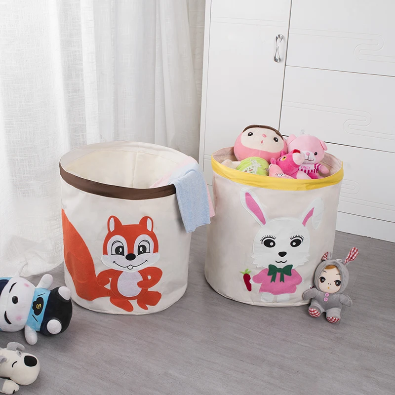 Foldable Fabric Large Toy Organizer Basket junian home arts