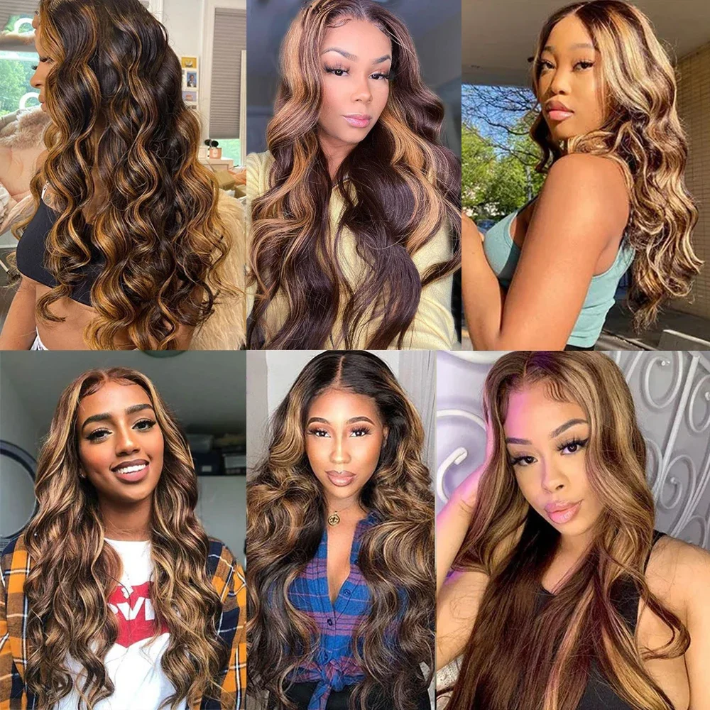 Extensiones de cabello humano liso de Malasia con degradado marrón Remy_voghion.com