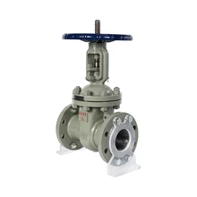Z41H-16C Cast Steel Manual Rotary Flange Through Gate Valve Turbine Carbon Steel
