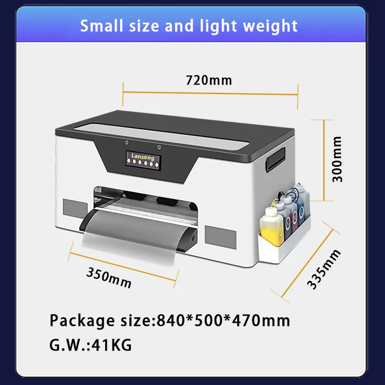 High Quality New 13Inches Heat Transfer Inkjet Printing A3 DTF Printer XP600 Automatic Tshirts Hats Shoes Jeans Socks Printing manufacture