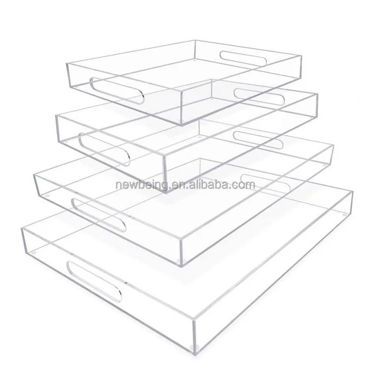 Factory Custom Acrylic Table Top Serving Tray For Restaurant/home Buy