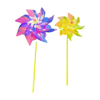 Wholesale Hot Specializing in the production of windmills outdoor 24 octagonal colorful windmill