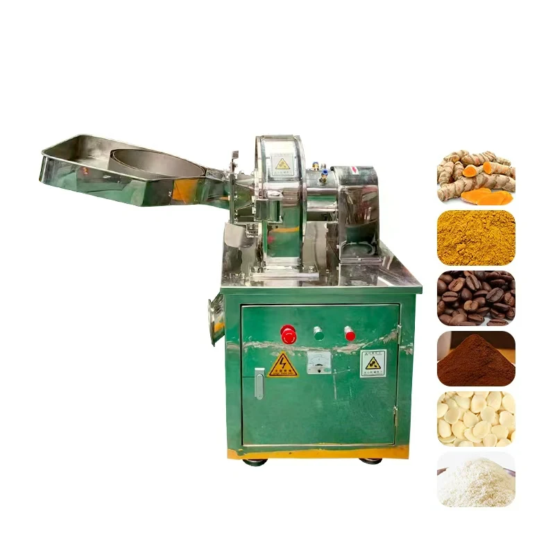 Industrial Automatic Spice Powder Herbal Dried Mushrooms  Mill Grinding Machine Plant Shea Nut Pulverizer Machine