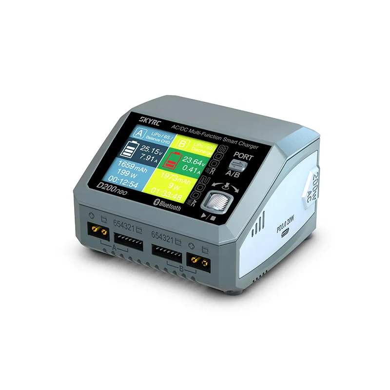 SkyRC D200neo 800W スマートチャージャー デュアルチャンネル AC/DC