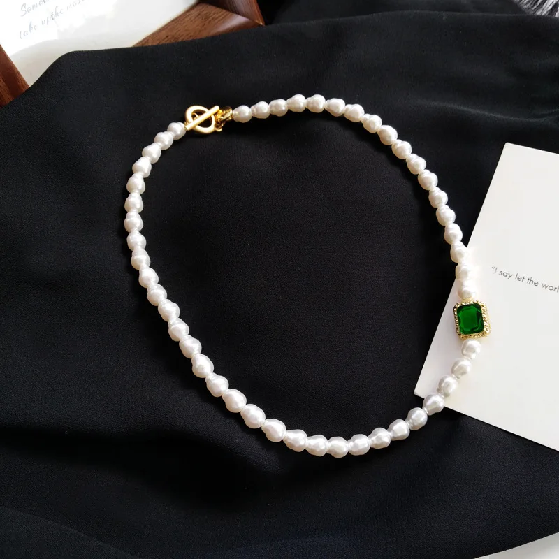2021 Korean Vintage Gemstone Pearl 