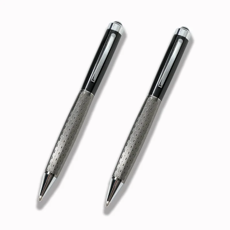 2025 Bronze Embossed Carved Pattern Copper Retro Rotring Brass logo Customized Heavy Metal Ball Pens Good Gift Action Ball Pen