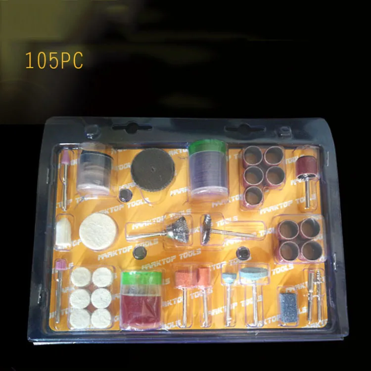 Set of 105pcs Rotary Tool Accessories Abrasive Tool Bits Diamond Wheels Sanding Cutting Discs Mini Die Grinder Drill Bits Kit