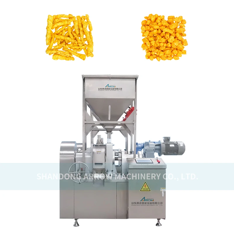 New Condition Cheetos Machine for Nik Naks Processing Automatic Steel Snack Making Machinery for Kurkure Chips Rice Electric Gas