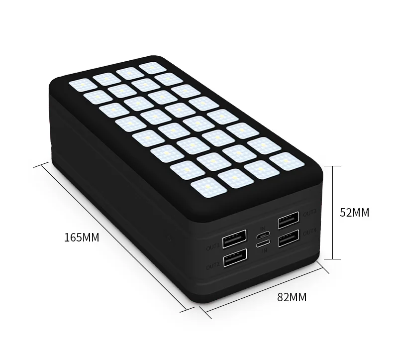 IPosible Powerbank Solare 26800mAh Con USB C,[L'ultima S4]Caricabatterie Solare Portatile Caricatore Solare Batteria Esterna 3 Ingressi E 2 Uscite Ricarica Rapida Per Cellulare Ipad Ta - Foto 6