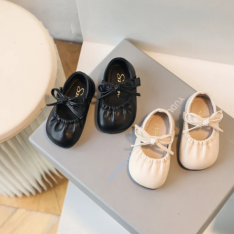 Baby One Year Old Children's Little Leather Shoes