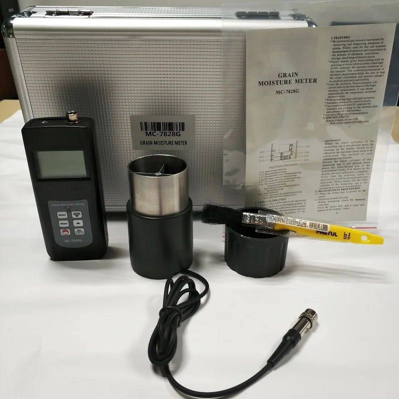 MC7828G Cup Type Grain Moisture Tester for Flour Soft Wheat Coffee Coaoa Beans Wheat Rye Paddy Rice Ground Nuts Moisture Meter