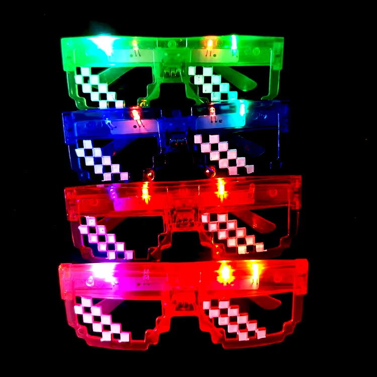 Amazon.com: 72 Pairs of Led Glasses 6 Colors Light Up Glasses Shutter Shades  Glow in the Dark Glasses Neon Rave Flashing Sunglasses for Adults Kids Glow  in Dark Party Favors Supplies :