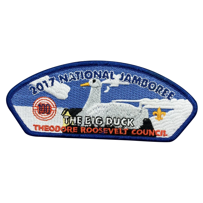 Custom Embroidered 3D Patches Woven Twill Fabric Badge for Boy Girl Scout Uniforms Chenille With Iron Style Logo Decoration