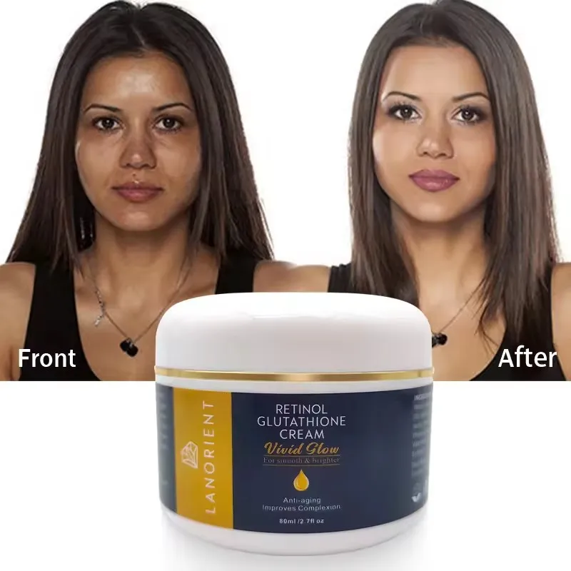 organic glutathione cream Private Label Organic Vegan Skin Moisturizing Whitening Anti-Aging  Glutathione Face Cream Can Be Customized With a Private Label