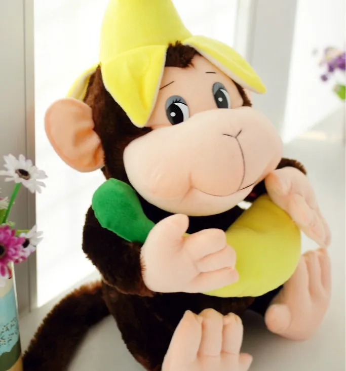 バナナとカスタムぬいぐるみぬいぐるみ猿