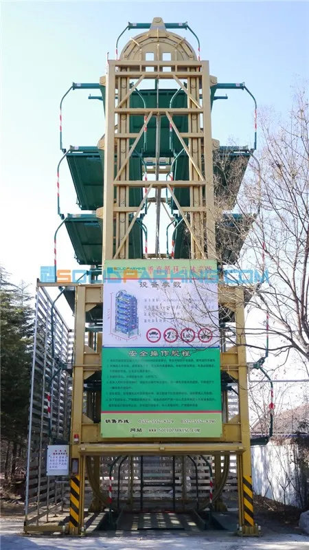 Vertically Car Rotation Smart Parking System Carrousel Parking Equipment