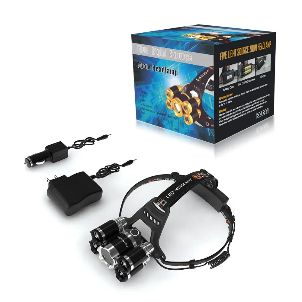 five light source zoom headlamp