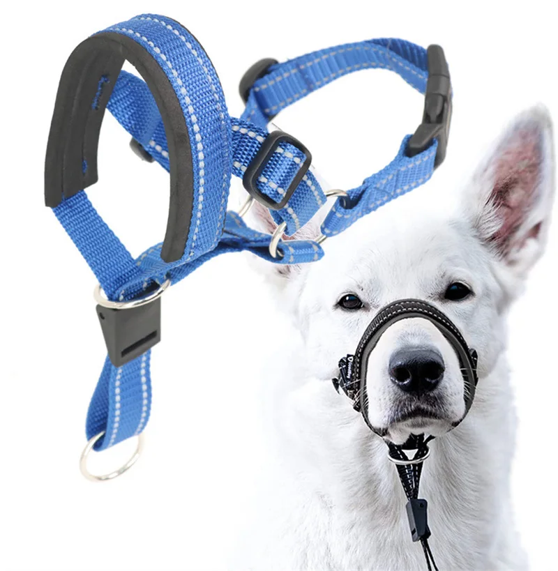 No Pull Dog Head Collar Soft Padded Gentle Leader Headcollar Stops Heavy Pulling Dog Head Halter