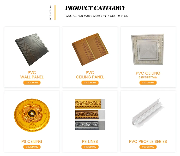 2025 Best Selling Sound Insulation Lightweight Hot Stamping PVC Ceiling PVC Sheet Panel for Ceiling