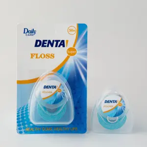 Daily Care China Wholesale Customize Logo New 30m Coconut Oil Added Dental Floss Waxed Smooth Oral Clean Coconut Floss 1260D