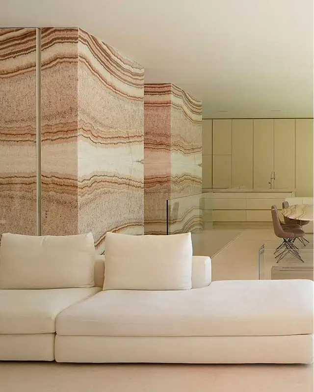 Luxury Pink Rainbow Onyx Slabs - Natural Onice Stone
