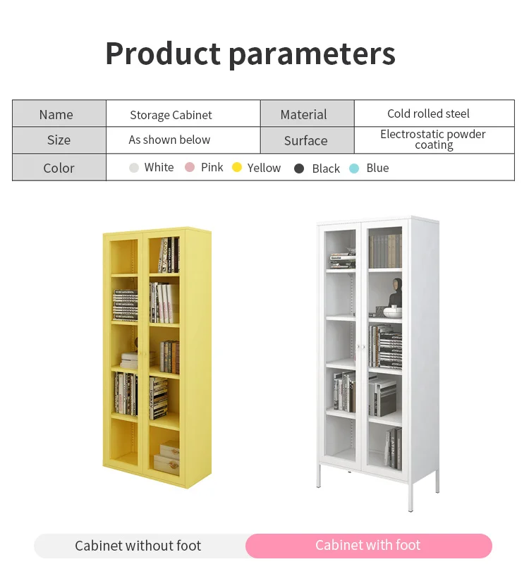 Steel Bookshelf Bookcase cabinet supplier