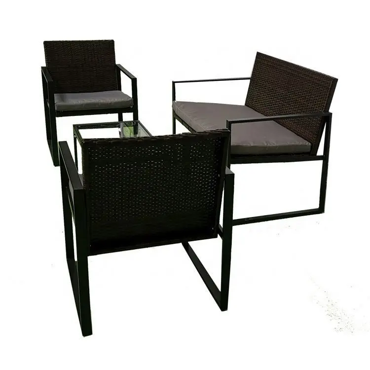 Rattan-Möbel Terrasse Außengebiet PE-Rattan Garten Außenumgebung Möbelset
